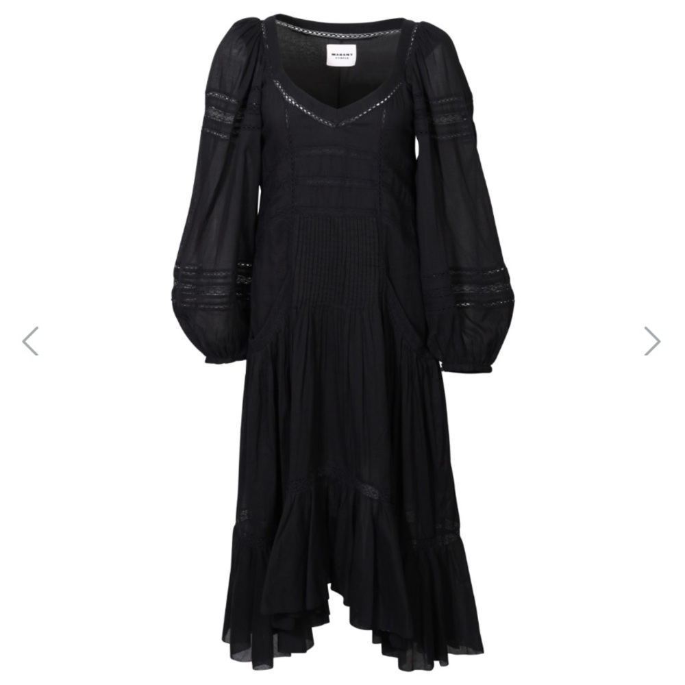 Isabel Marant Etoile Black Melia Midi Dress - Picture 4 of 7